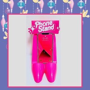 📱🆕📱High-Heeled Shoe-Shaped Cell Phone Holder In Pink